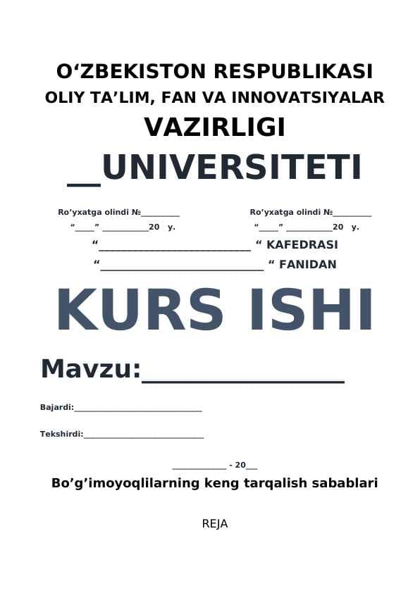Bo’g’imoyoqlilarning keng tarqalish sabablari