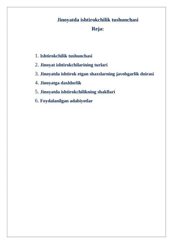 Jinoyatda ishtirokchilik tushunchasi  24