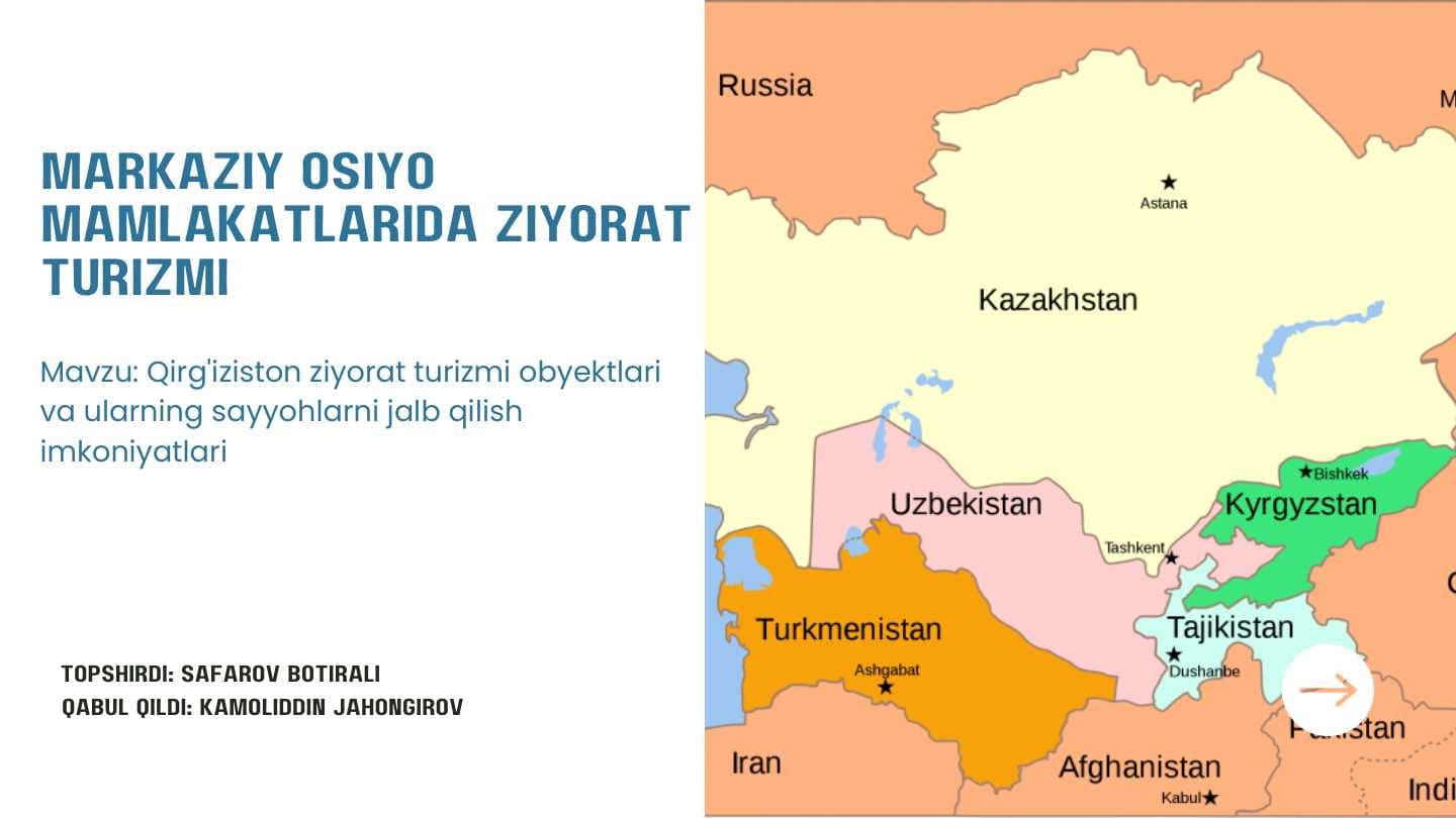 Markaziy Osiyo mamlakatlarida ziyorat turizm