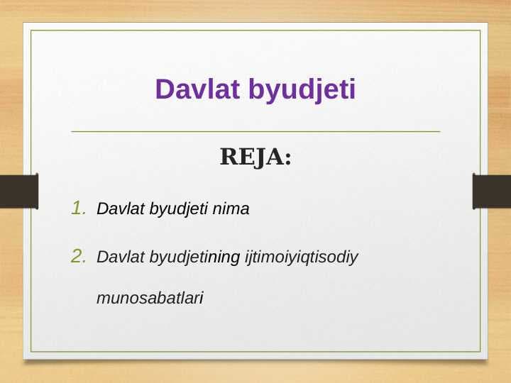 Davlat byudjeti