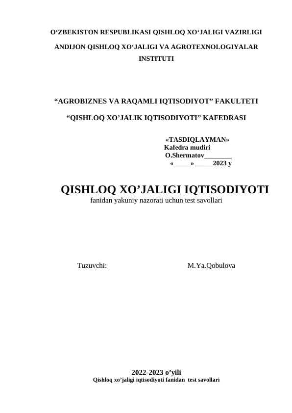 iqtisodiyot