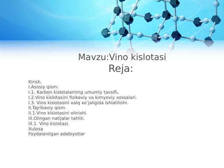 Vino kislota