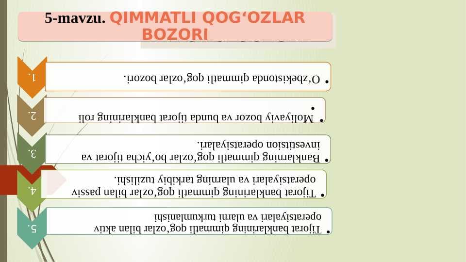 QIMMATLI QOG‘OZLAR BOZORI
