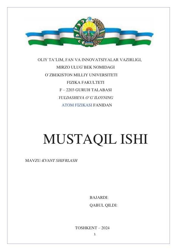 KVANT SHIFRLASH 2