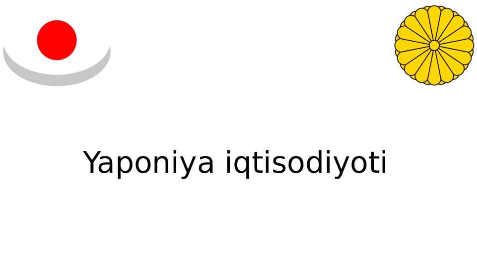 Yaponiya iqtisodiyoti