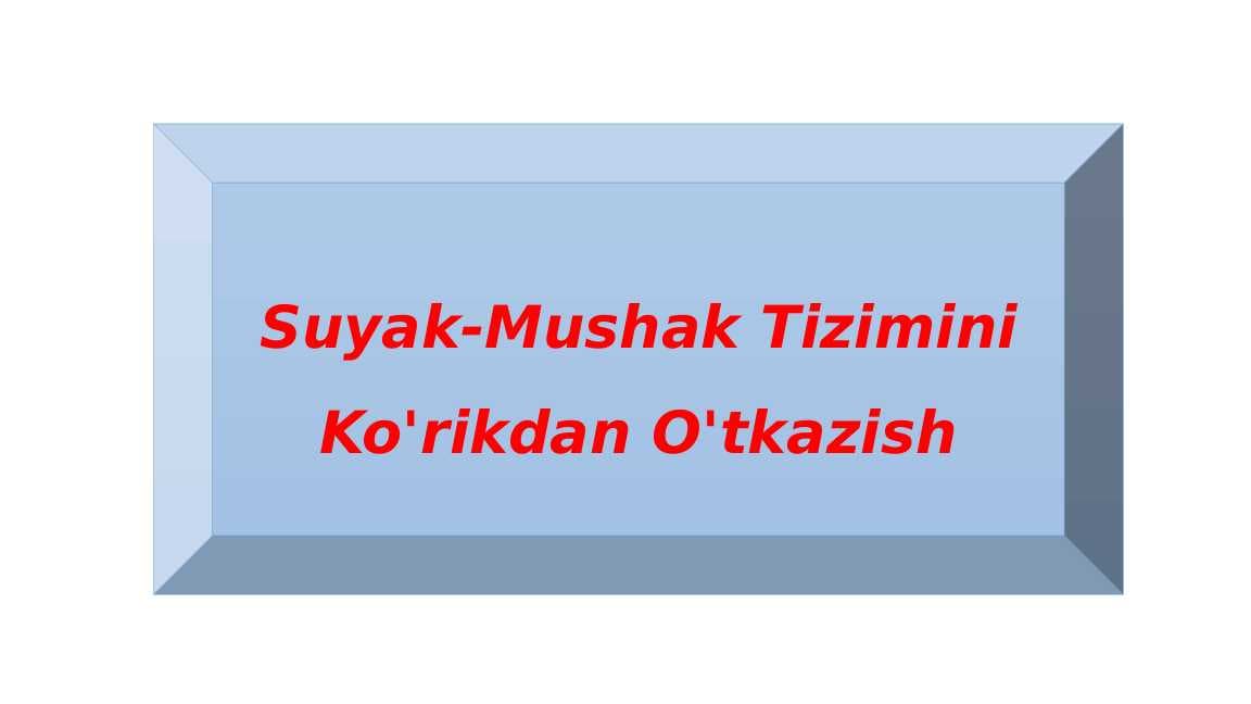 Suyak-Mushak Tizimini Ko'rikdan O'tkazish