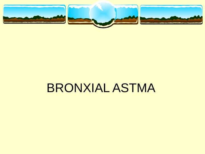 BRONXIAL ASTMA