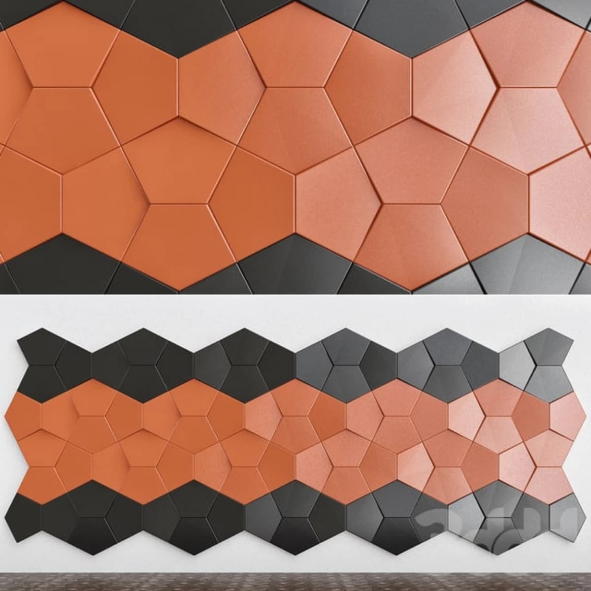Гипсовые 3D панели Alivio серии Nexus