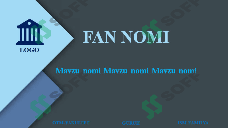 POWER POINT UCHUN DIZAYN - TA'LIM