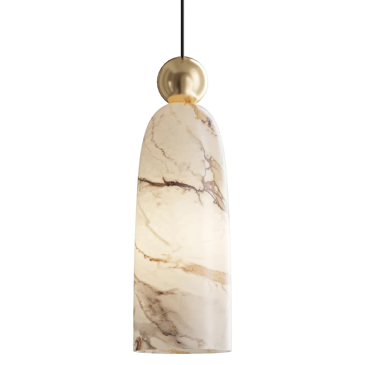 Figure Alabaster Pendant Lamp