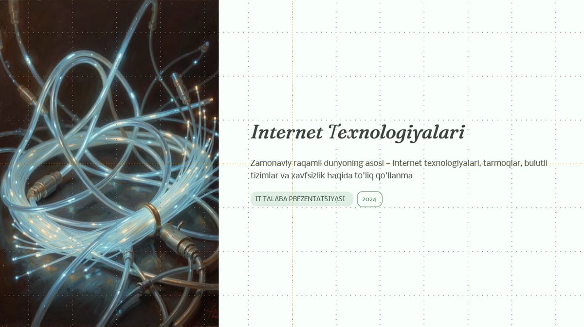 Internet Texnologiyalari