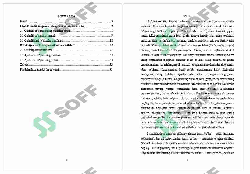 AJRATUVCHI TO’QIMA XILLARI VA VAZIFASI