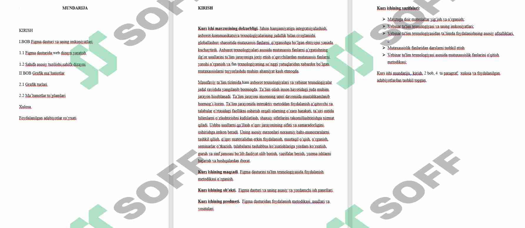 Figma dasturi yordamida Web sahifada grafik ma’lumotlarni aks ettirish