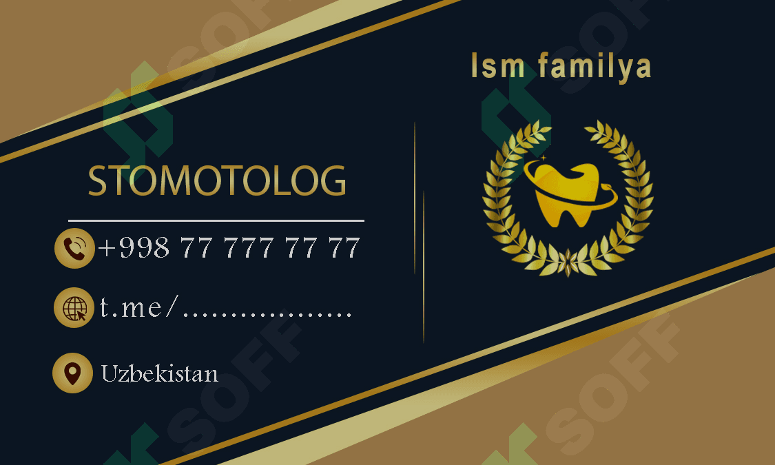 Stomotolog vizitkasi