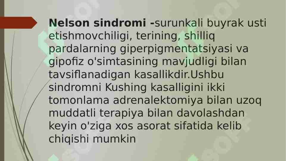 nelson sindromi