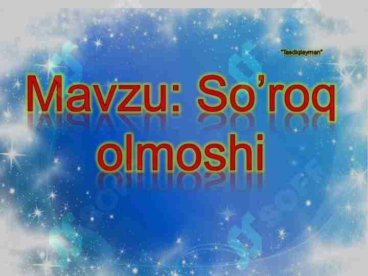 So'roq Olmoshi