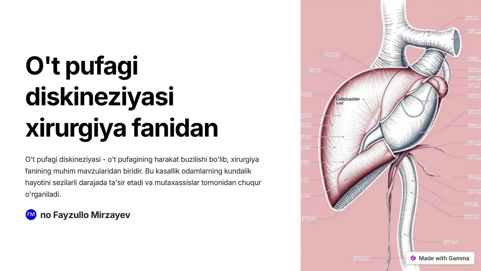 O't pufagi diskineziyasi