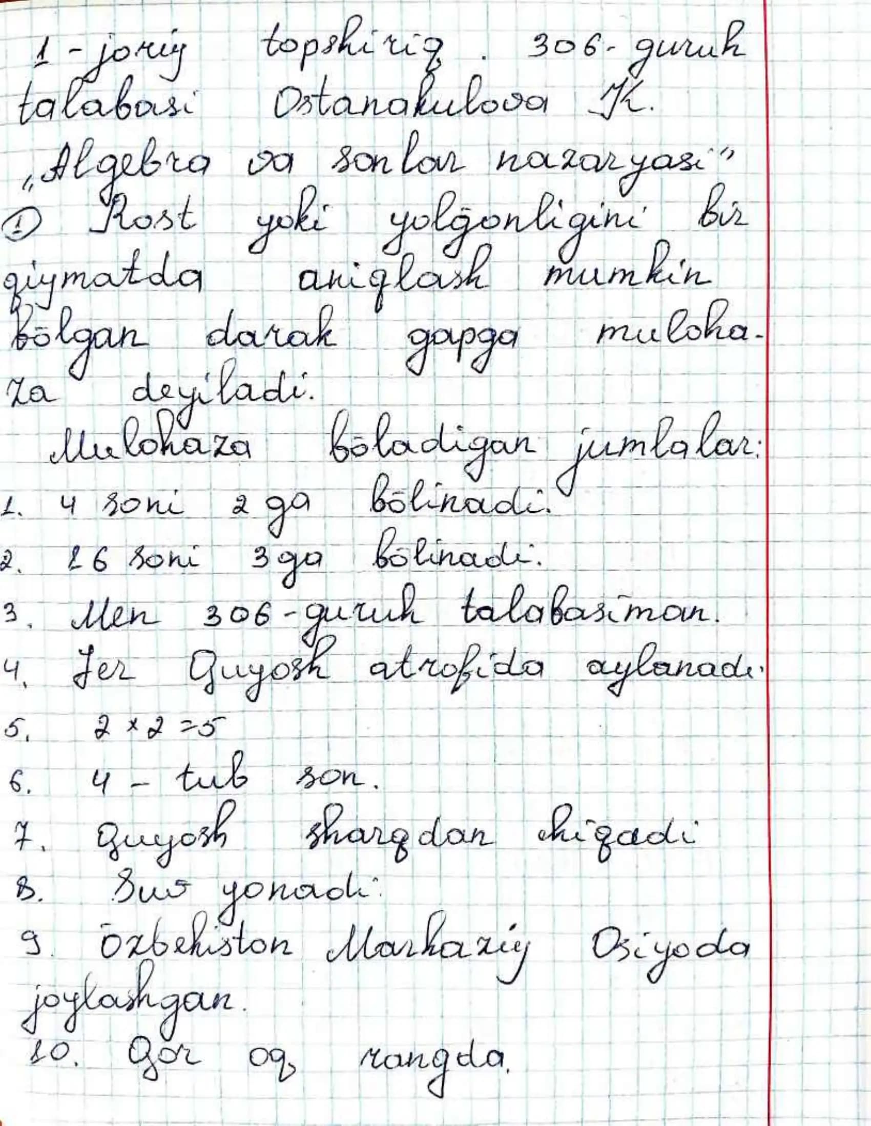 Mulohazalar
