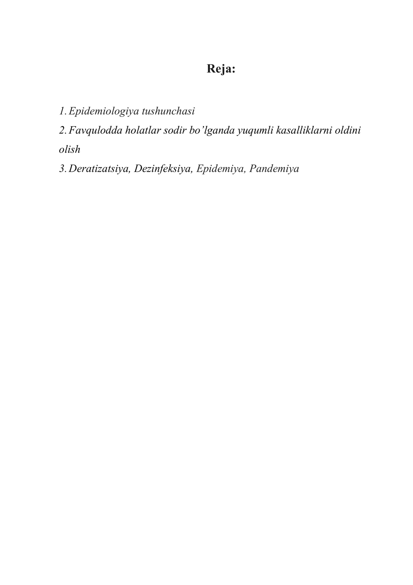 Epidemiologiya