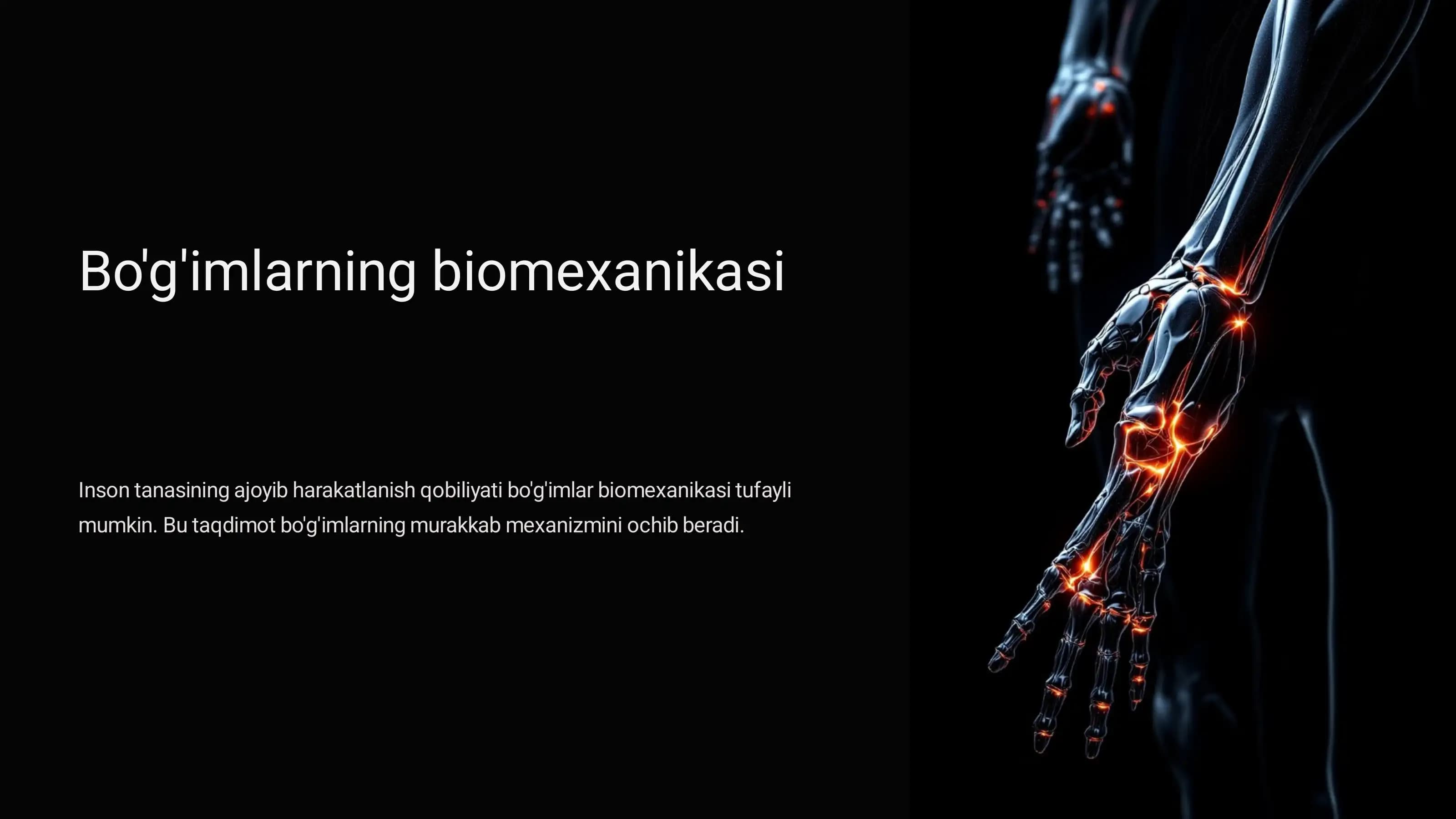 Bo'g'imlarning biomexanikasi