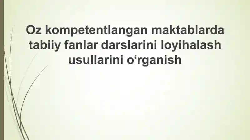 O'quv maqsadlarini aniqlash va formulalash