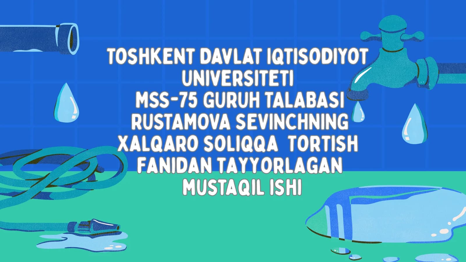 Suv Resurslaridan Foydalanlik uchun Soliq