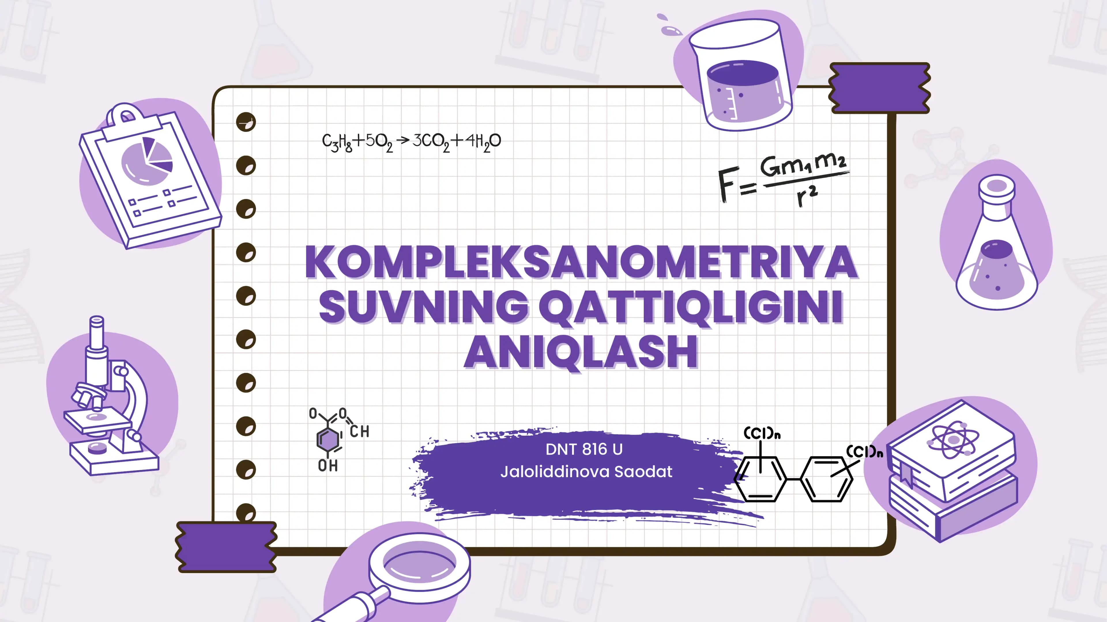 KOMPLEKSANOMETRIYA SUVNING QATTIQLIGINI ANIQLASH