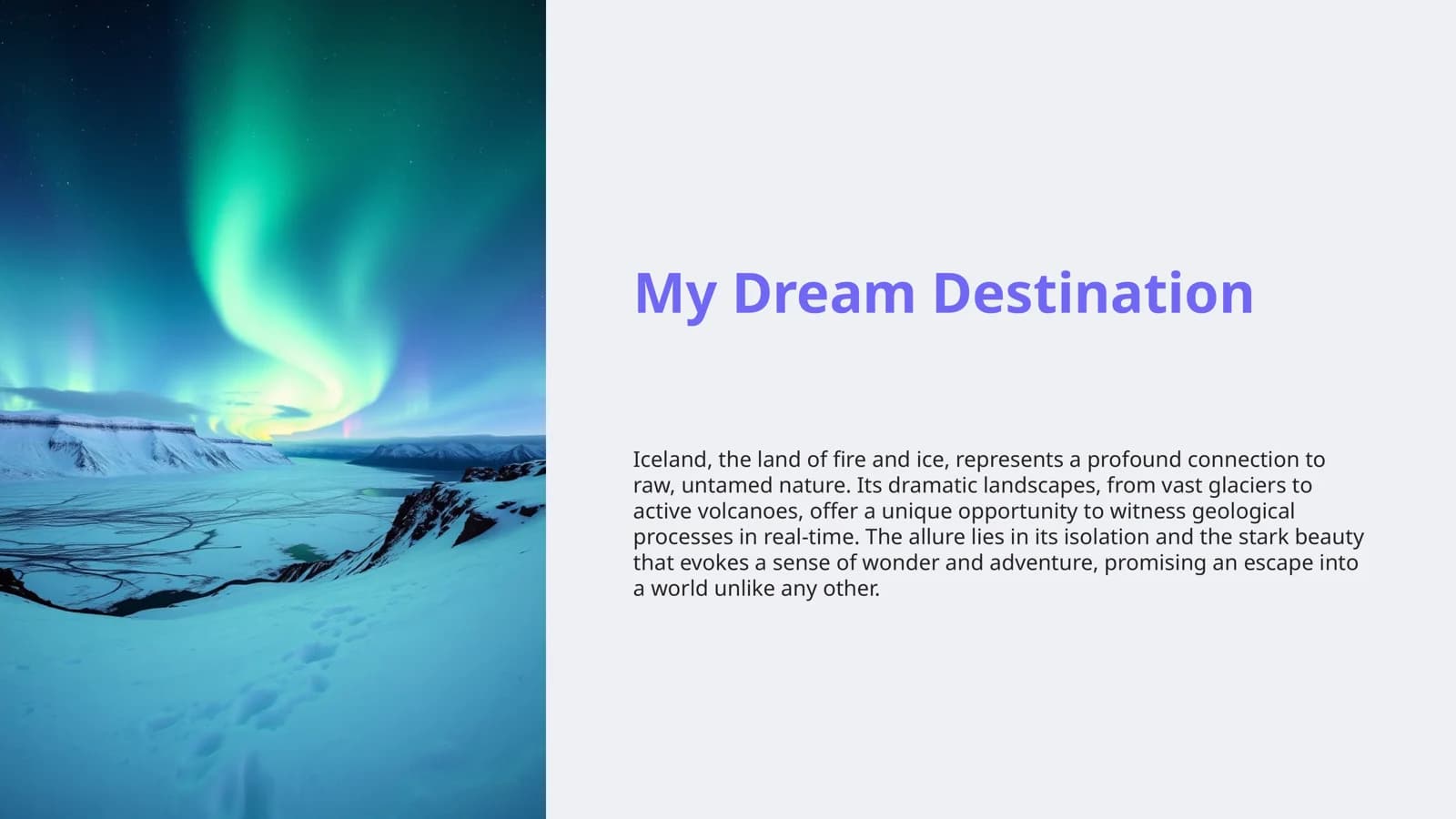 My Dream Destination