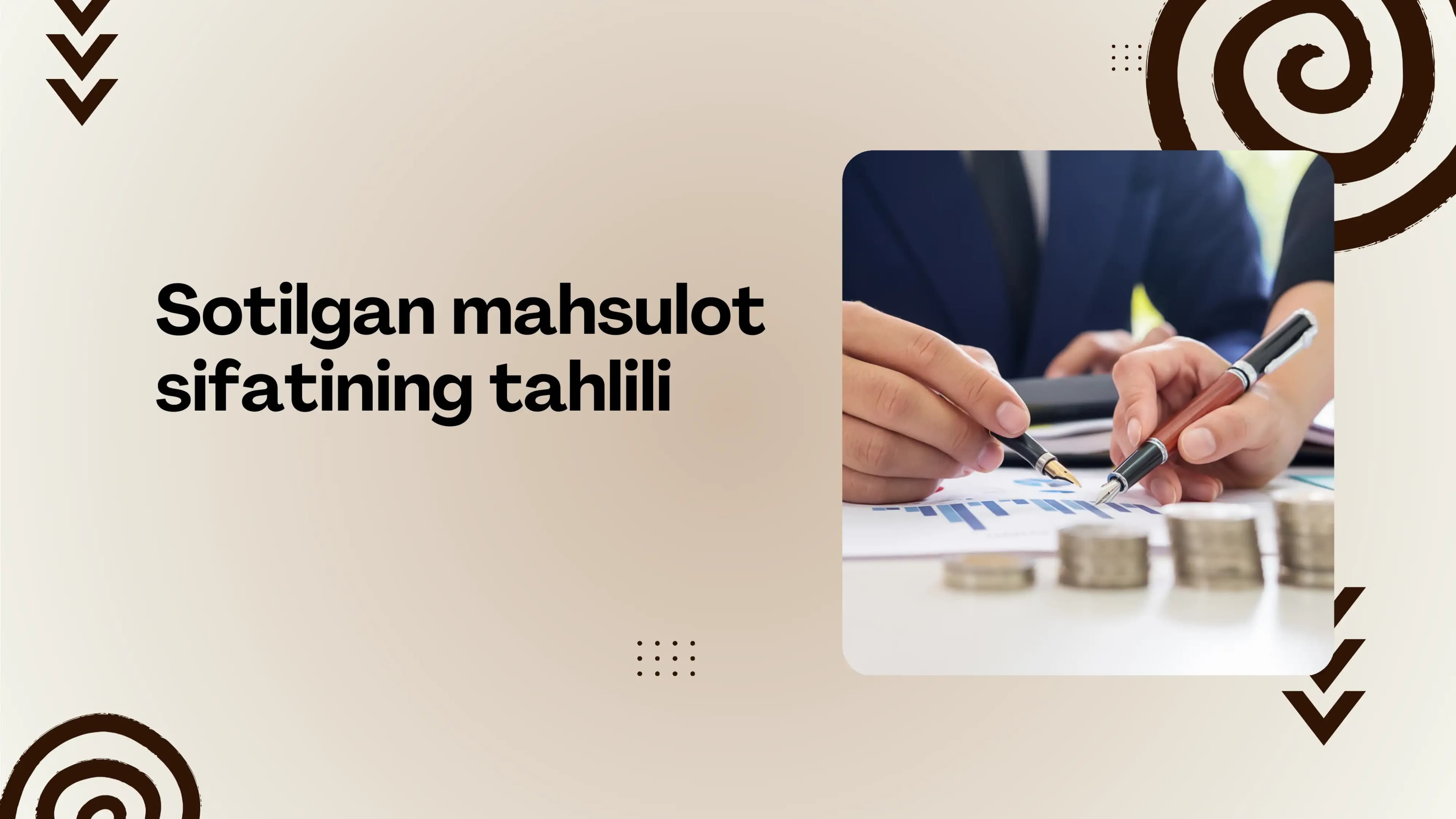 Mahsulotlar sifatini baholash