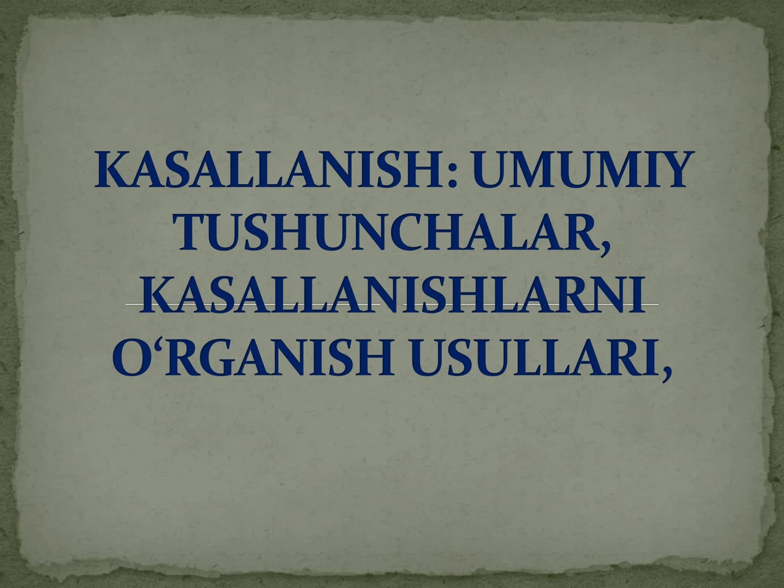 Kasallanishlar
