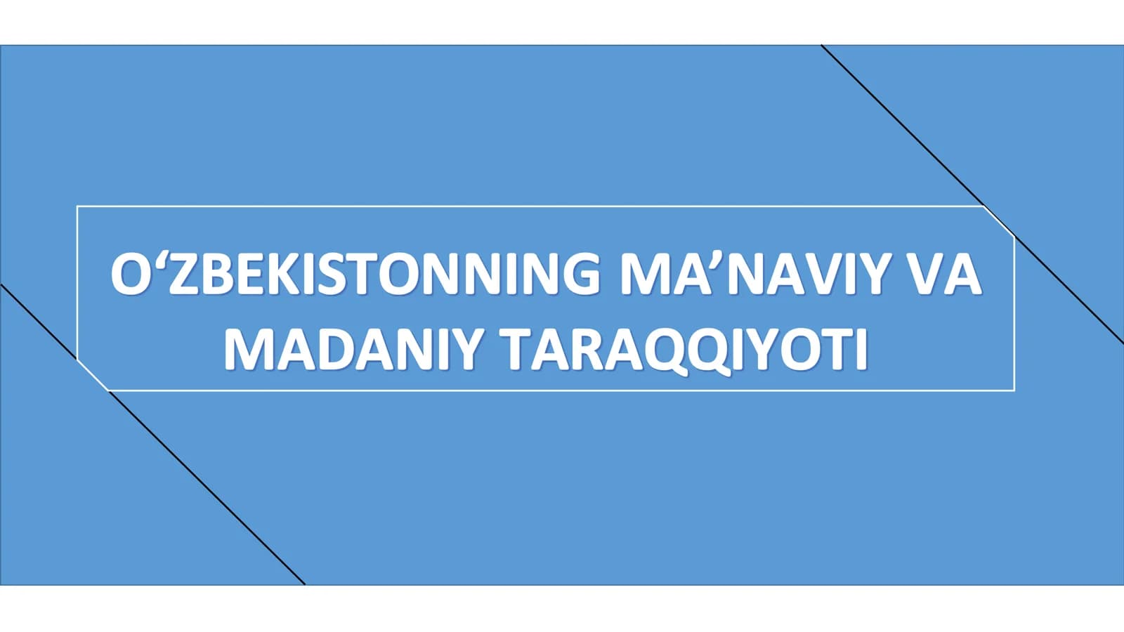 МАDАNIYАT VА SАN’АT SОHАSINING RIVОJLАNISHI