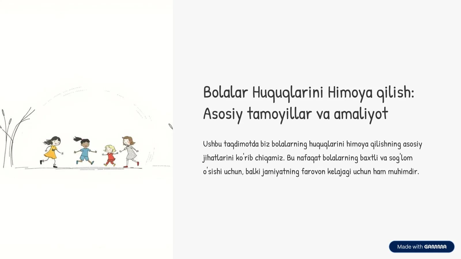 Bolalar Huquqlarini Himoya qilish: Asosiy tamoyillar va amaliyot