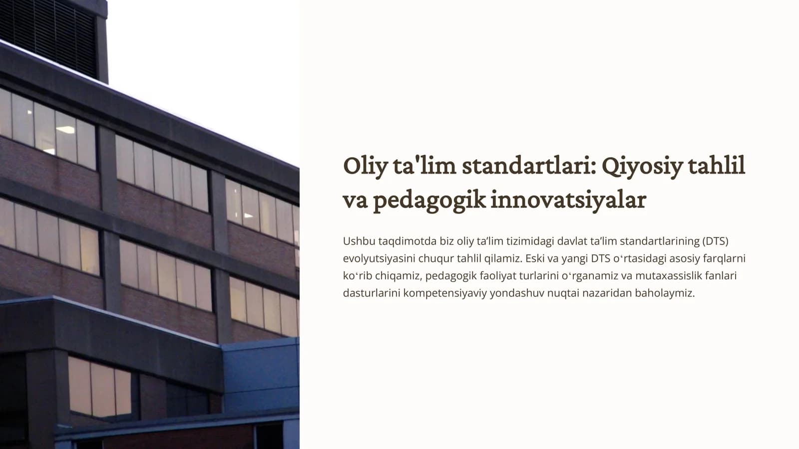 Oliy ta'lim standartlari: Qiyosiy tahlil va pedagogik innovatsiyalar