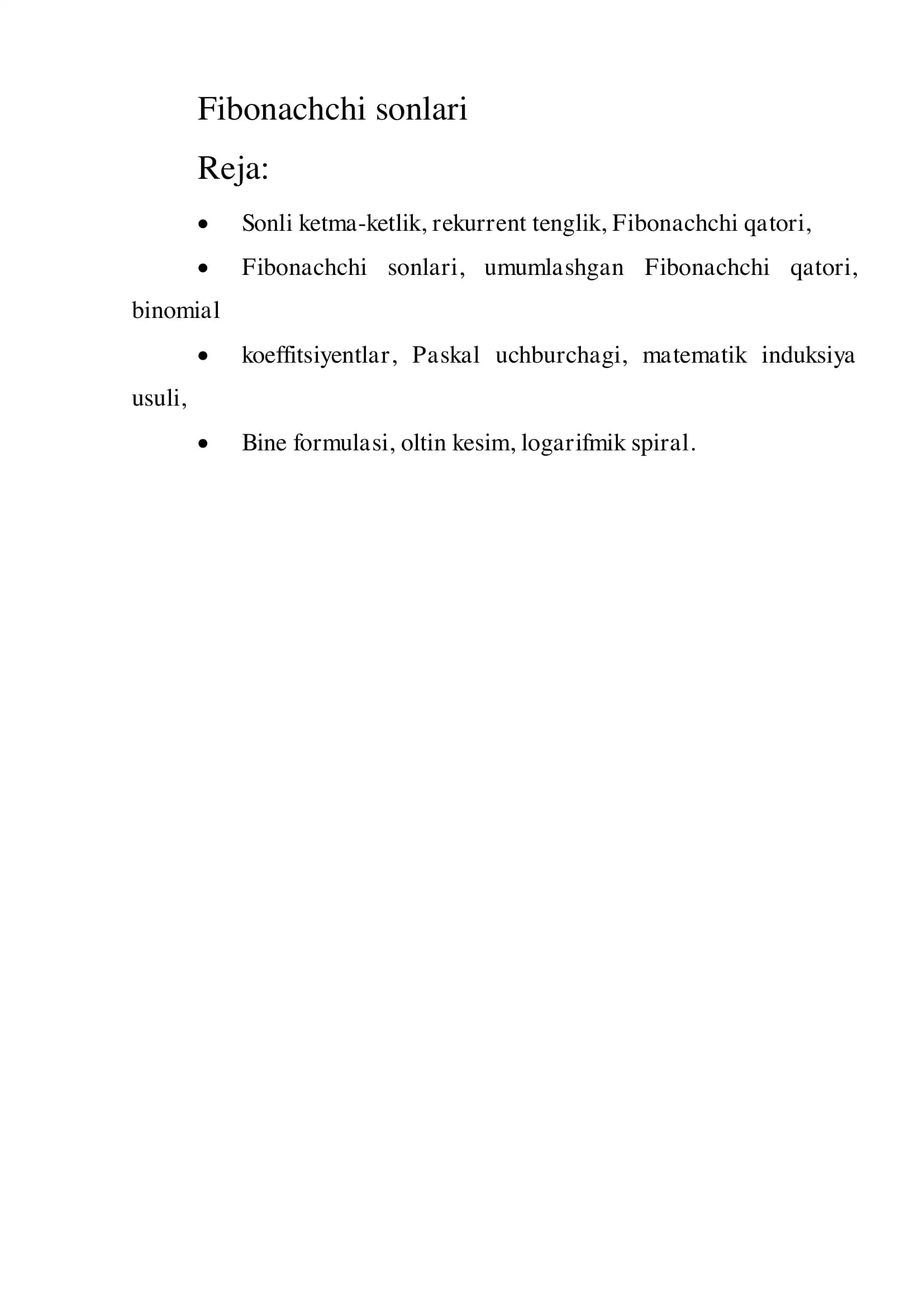Fibonachchi sonlari