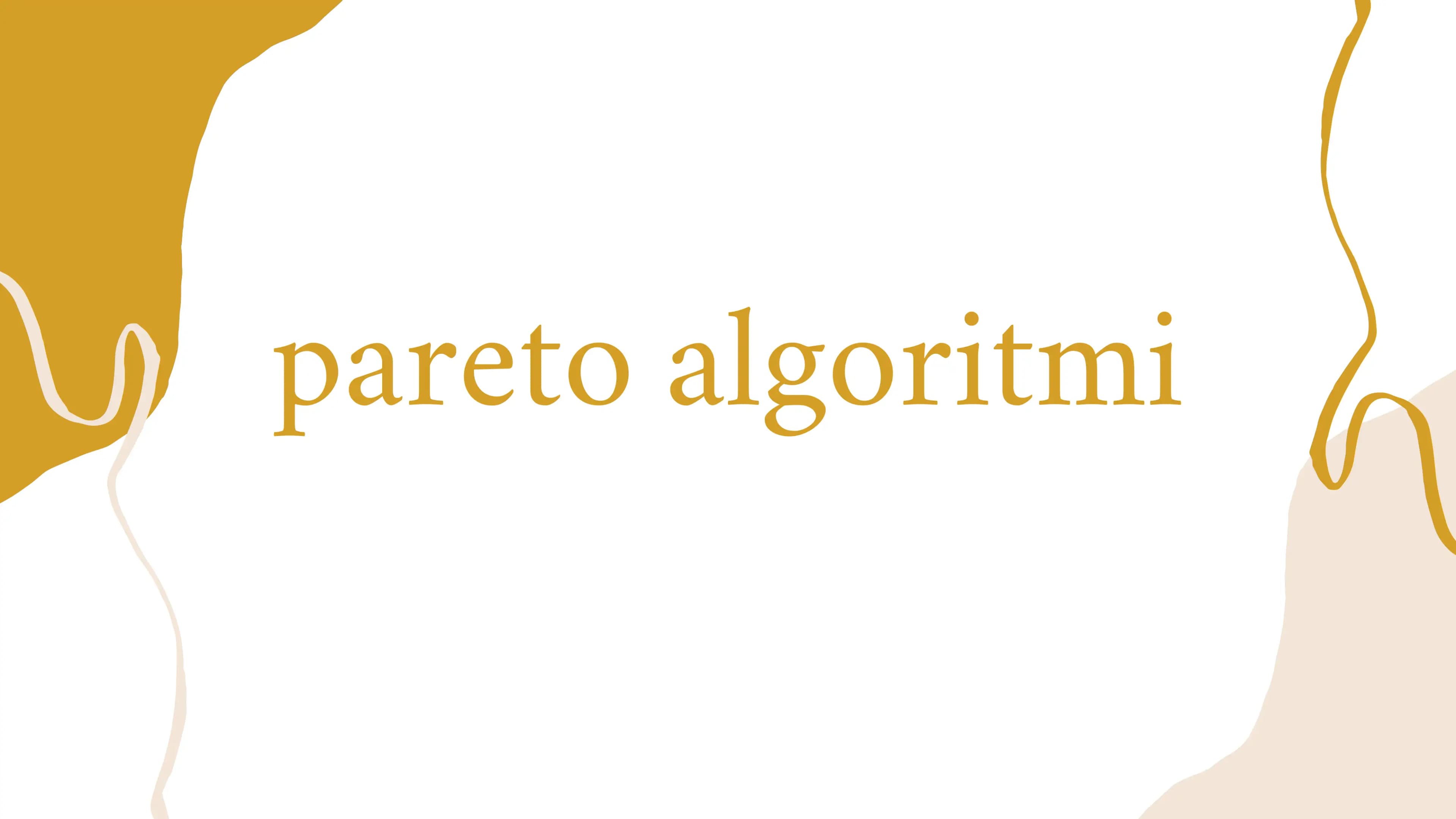 pareto algoritmi