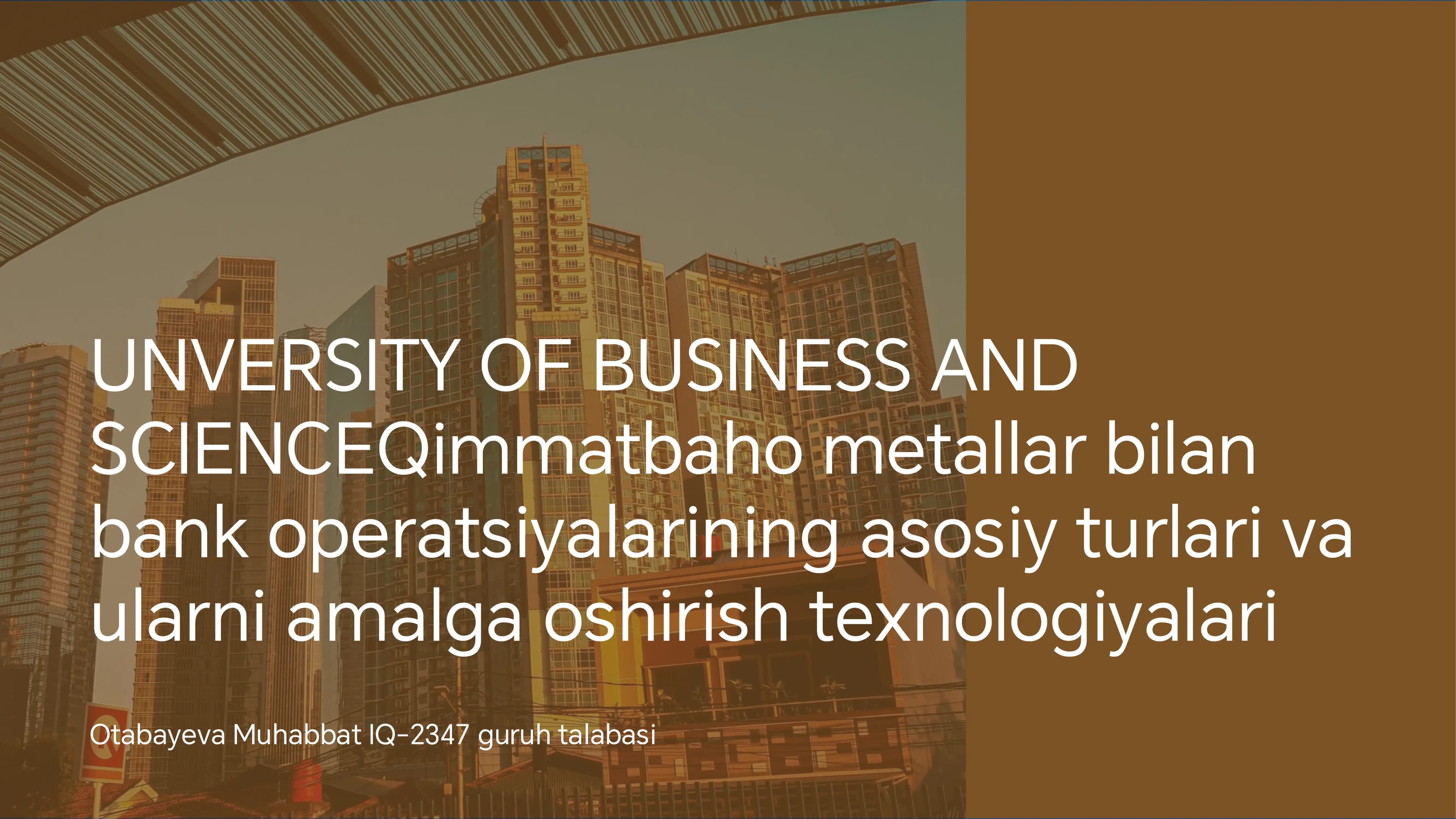 Qimmatbaho Metallarning Turlari