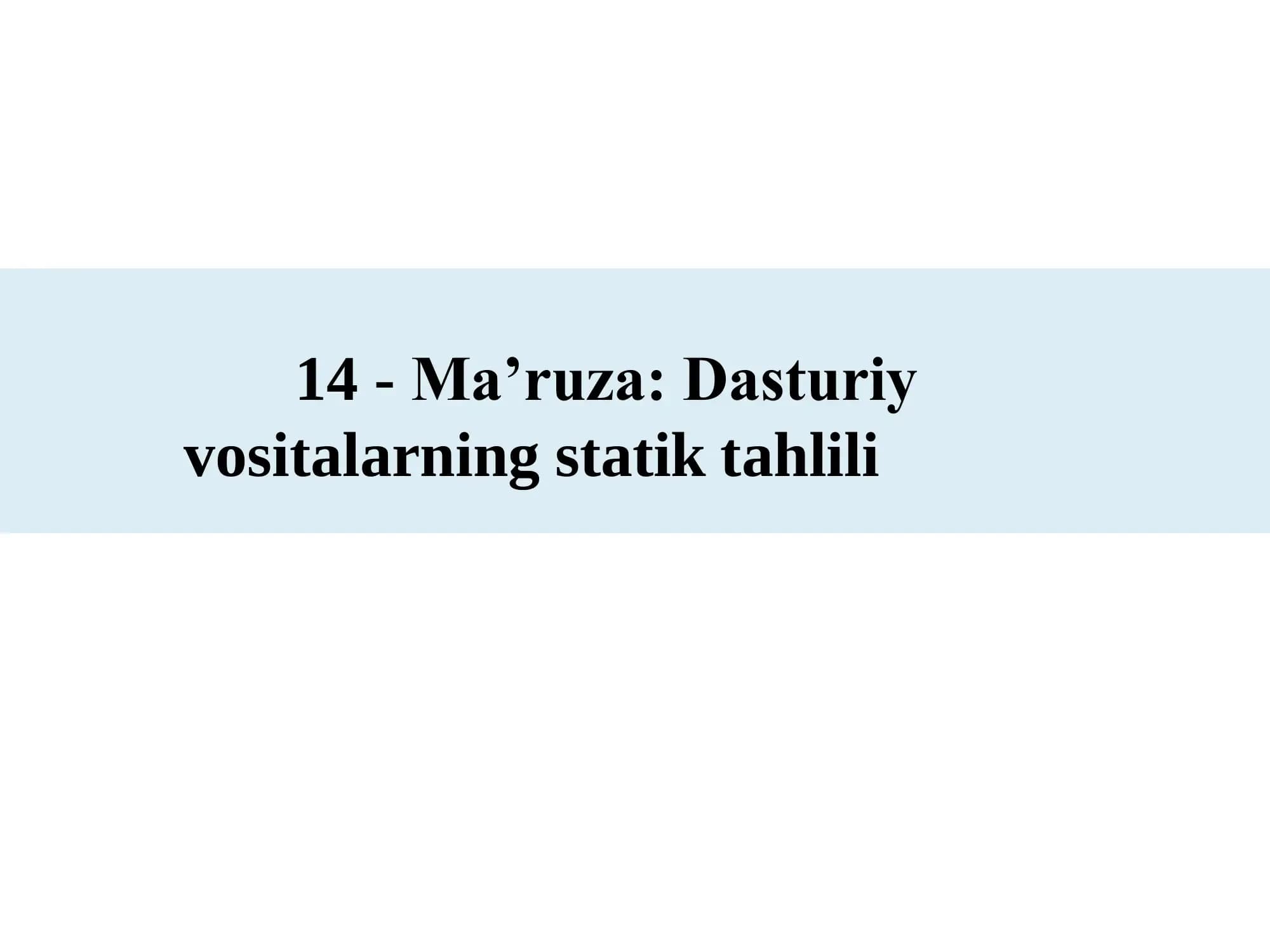 Statik kod tahlili