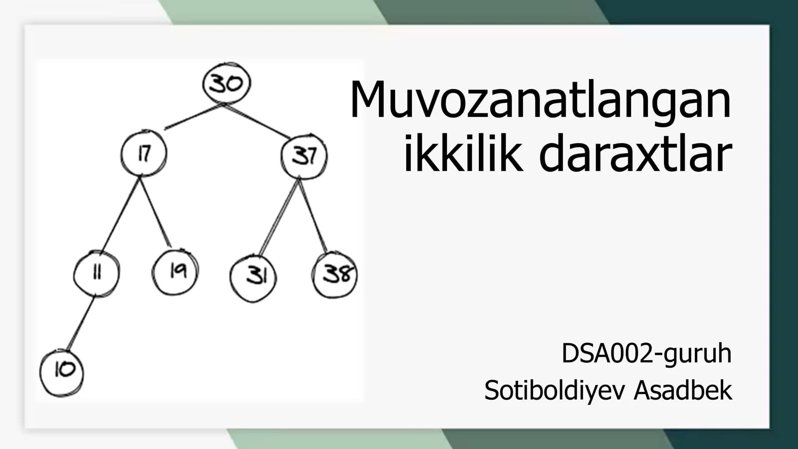 Muvozanatlangan ikkilik daraxtlar