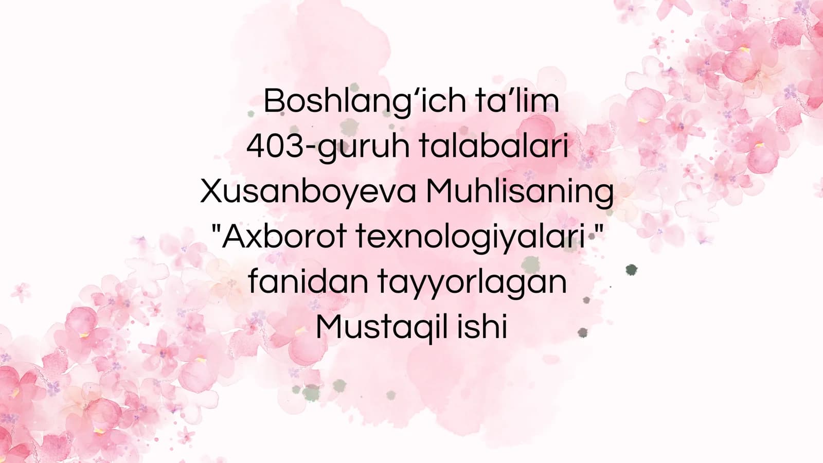 Axborot texnologiyalari dan foydalanish metodikasi