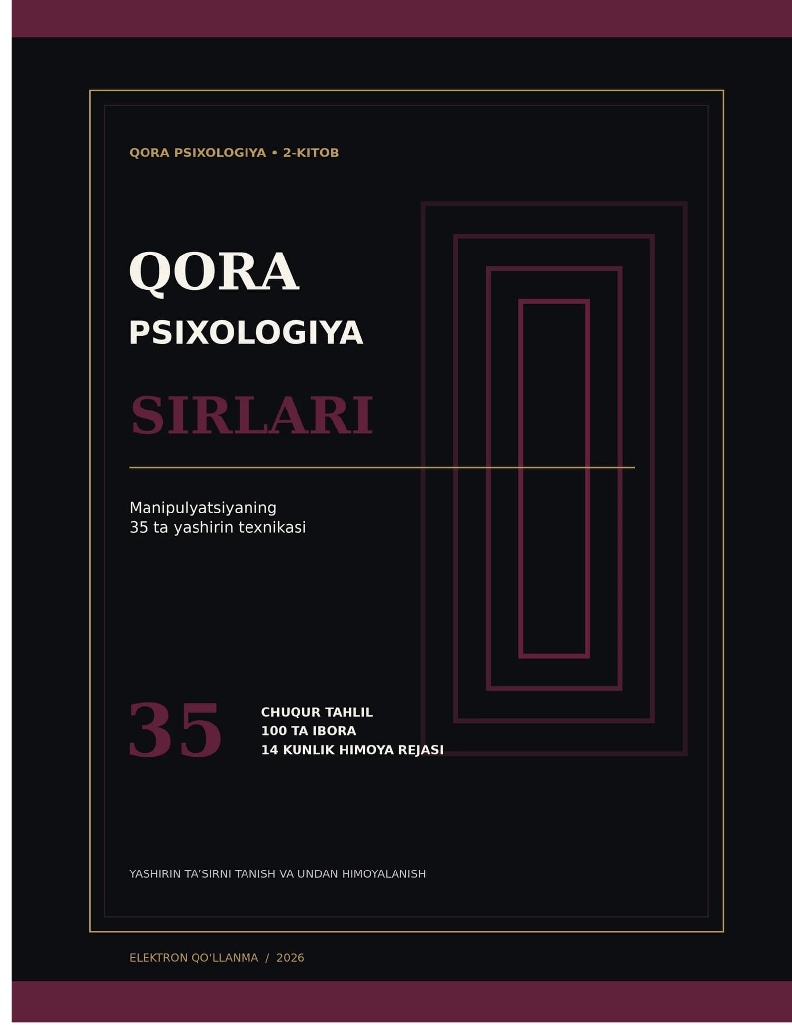 Qora psixologiya sirlari: Manipulyatsiyaning 35 ta yashirin texnikasi