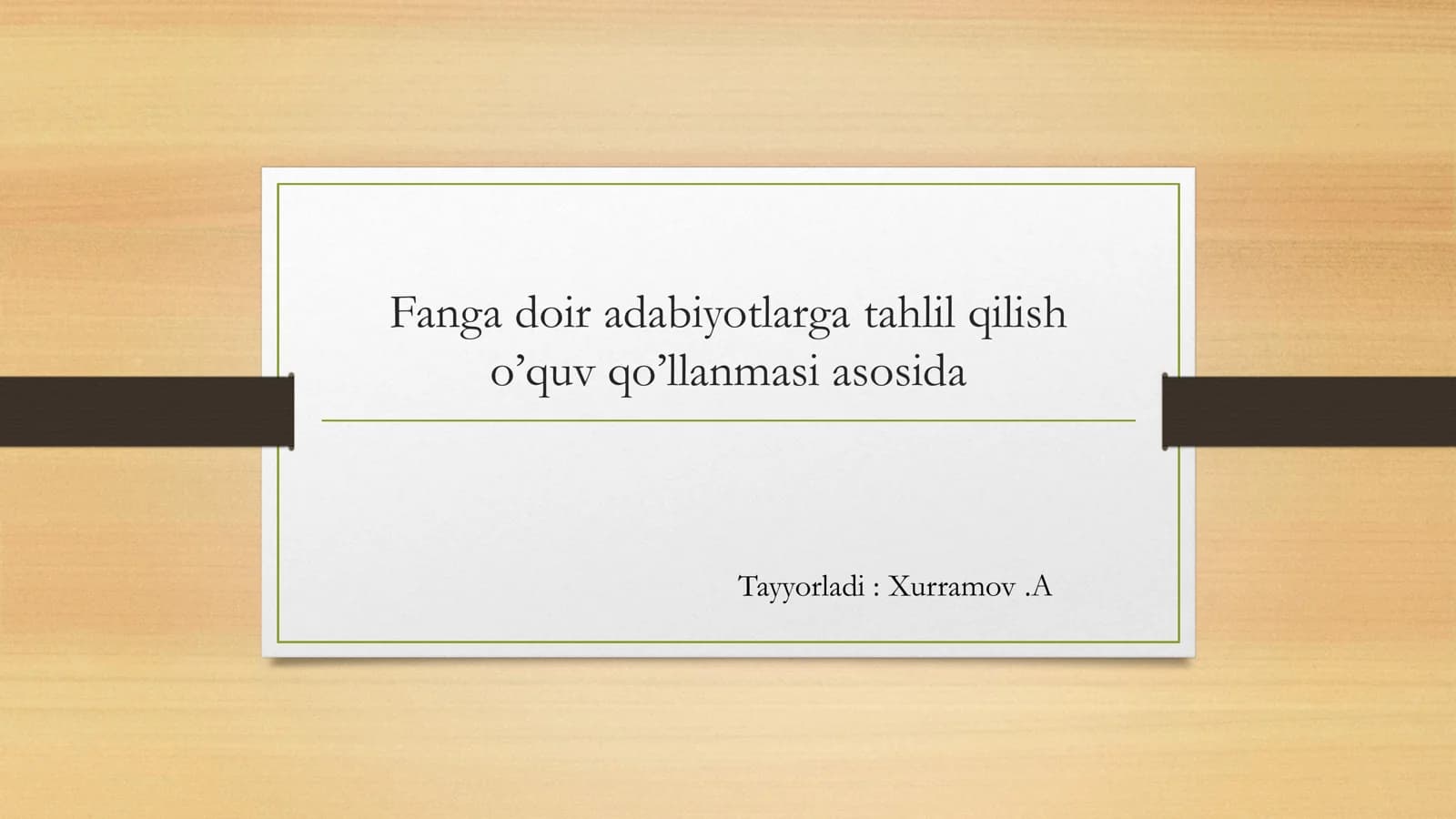INSON RESURSLARINI BOSHQARISHNING UMUMIY MOHIYATI
