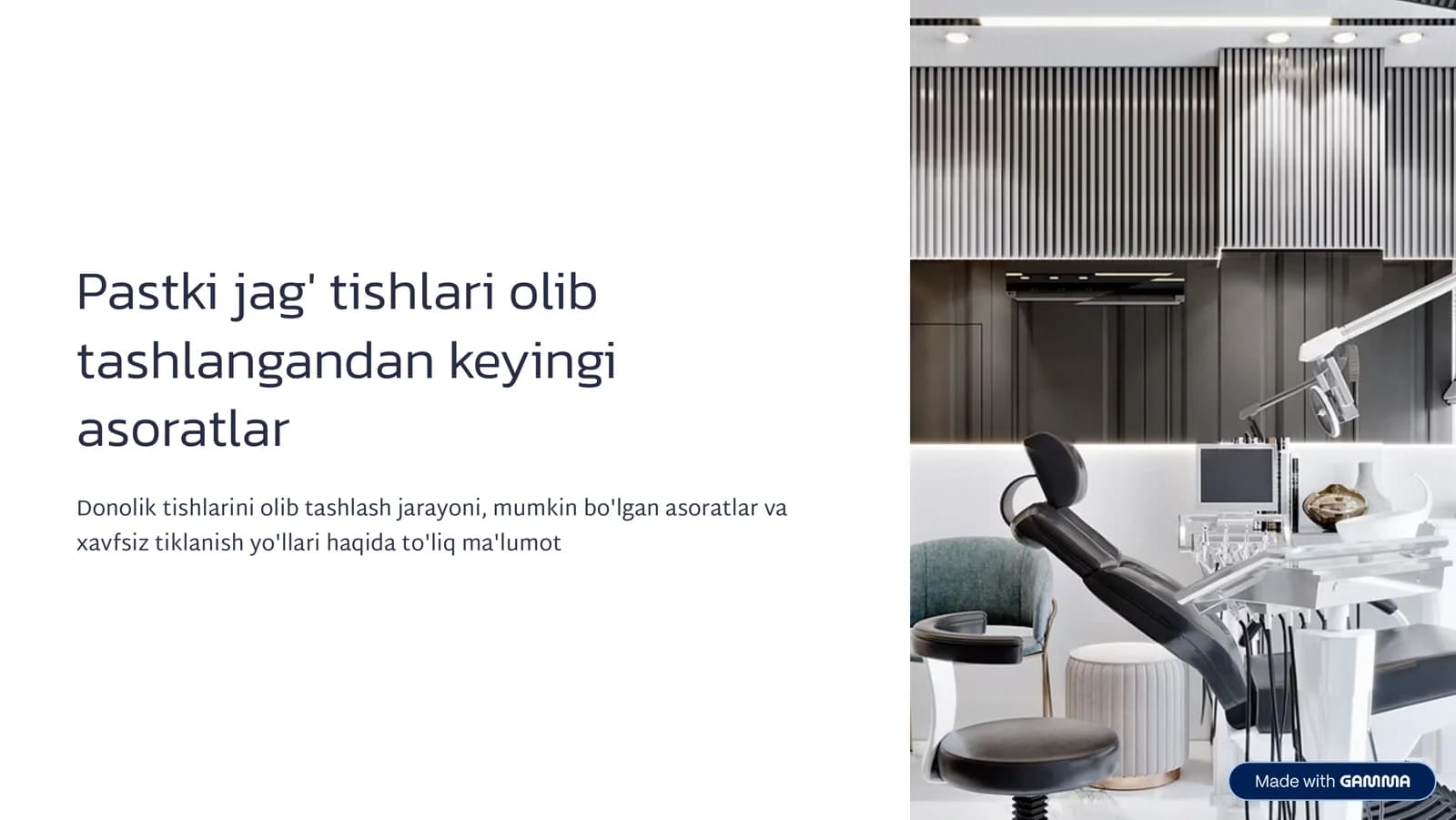 Pаstki jаg’ tishlаri оlingаndаn keyingi bo’lishi mumkin bo’lgаn аsоrаtlаr