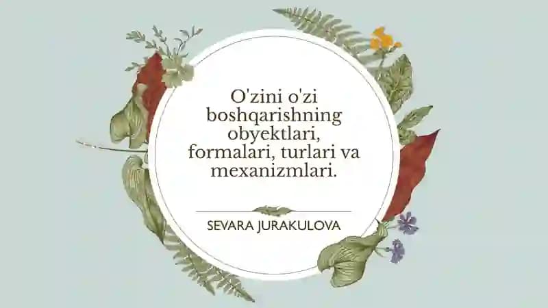O'zini o'zi boshqarishning