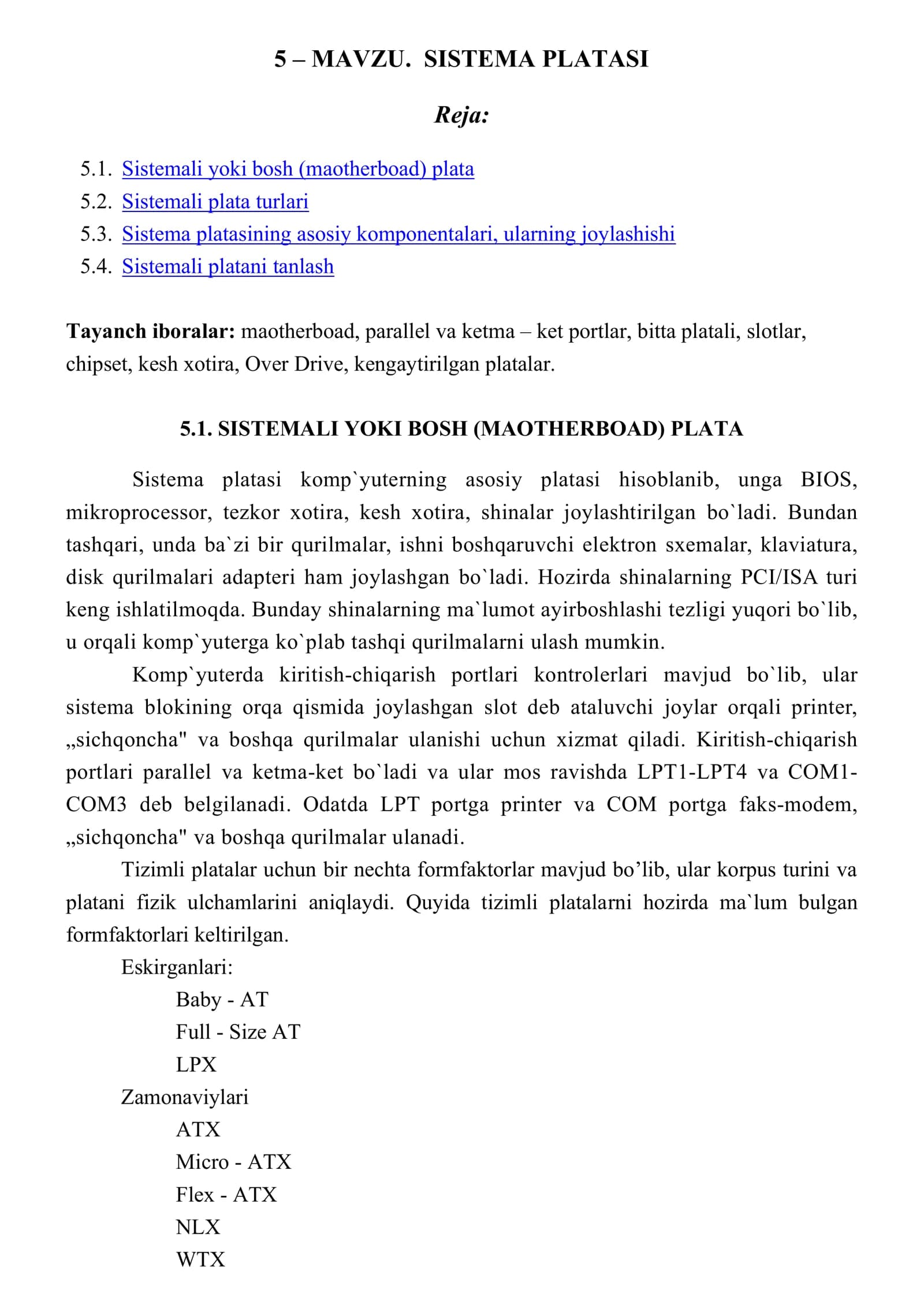 SISTEMA PLATASI