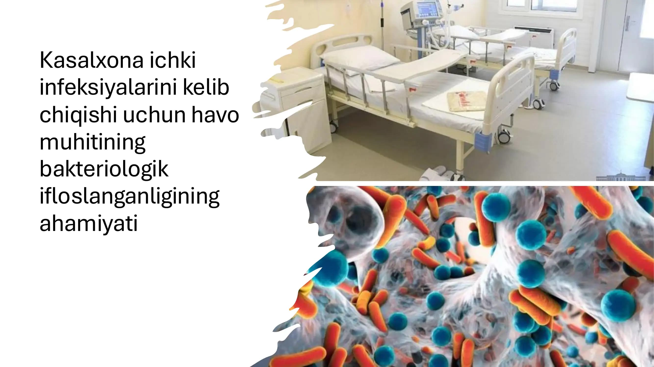 Kasalxona ichki infeksiyalarini kelib chiqishi uchun havo muhitining bakteriologik ifloslanganligining ahamiyati​