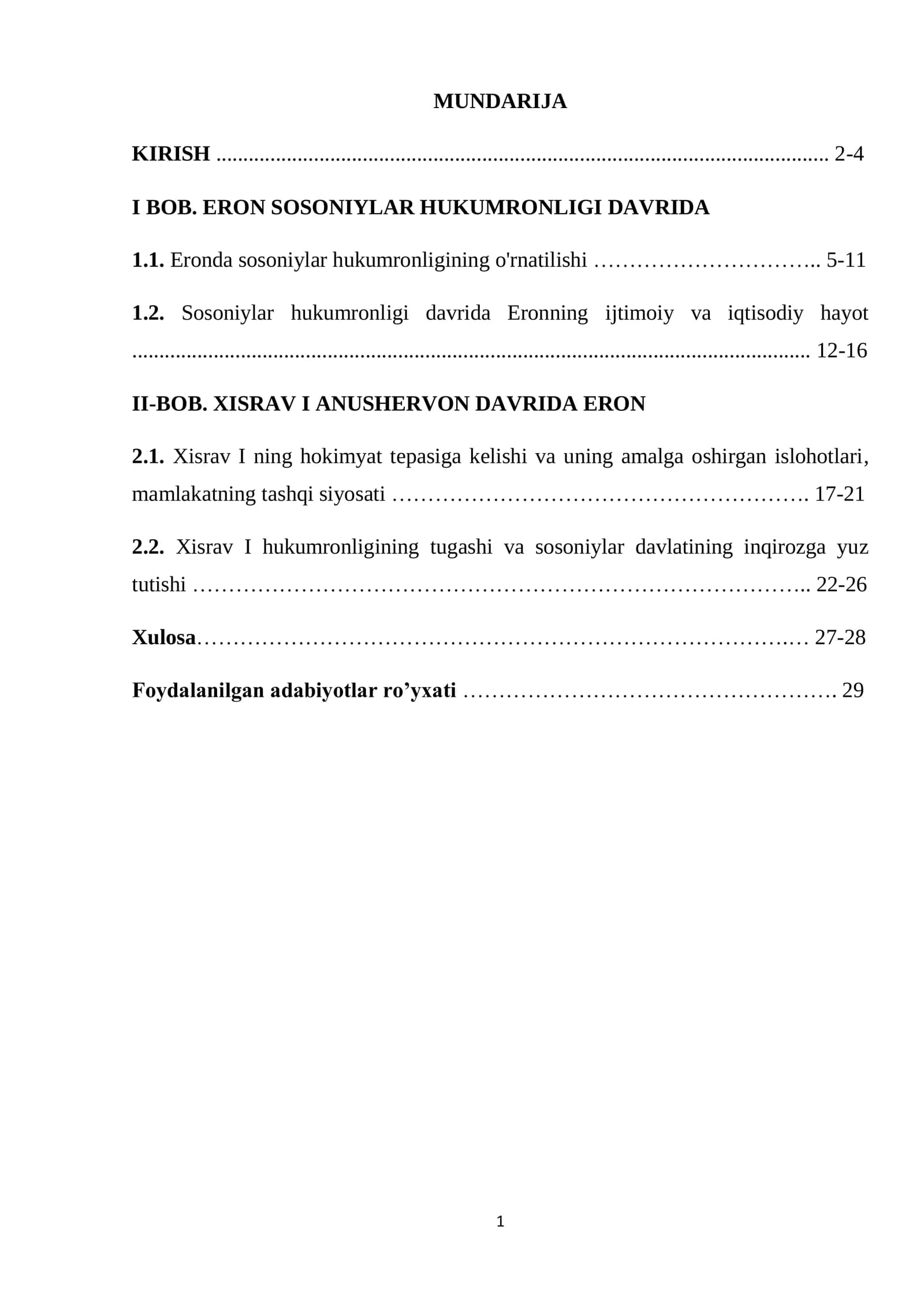 Ilk oʻrta asrlarda Eron: ERON SOSONIYLAR HUKUMRONLIGI DAVRIDA