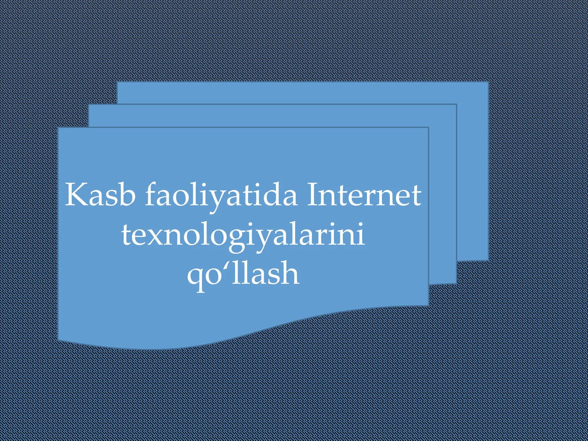 Axborot texnologiyalari