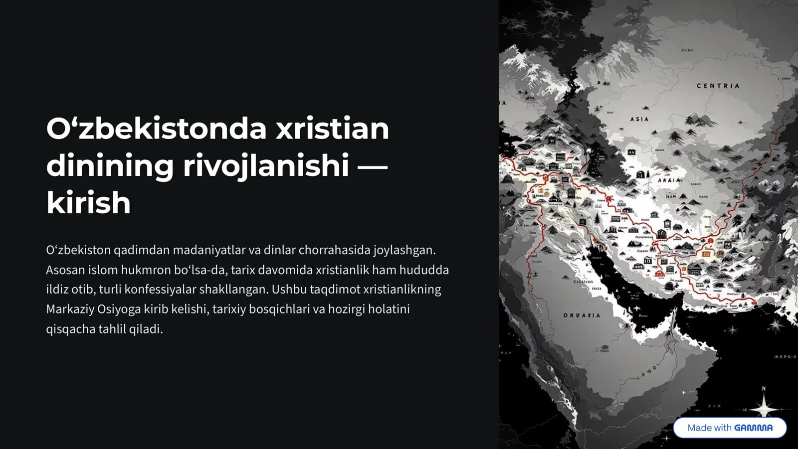 Xristianlikning Markaziy Osiyoga kirishi