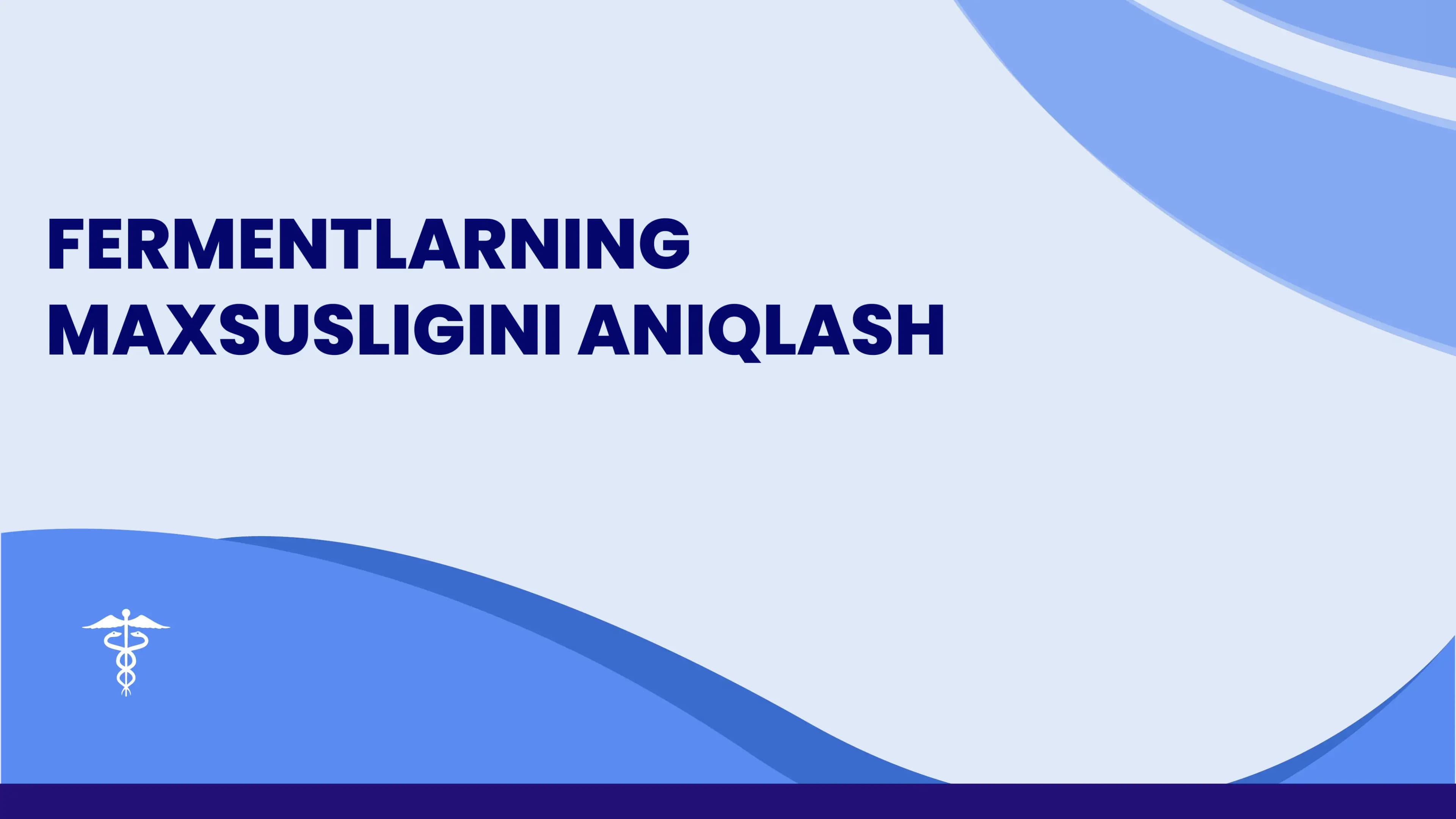 Fermentlarning Maxsusligini Aniqlash