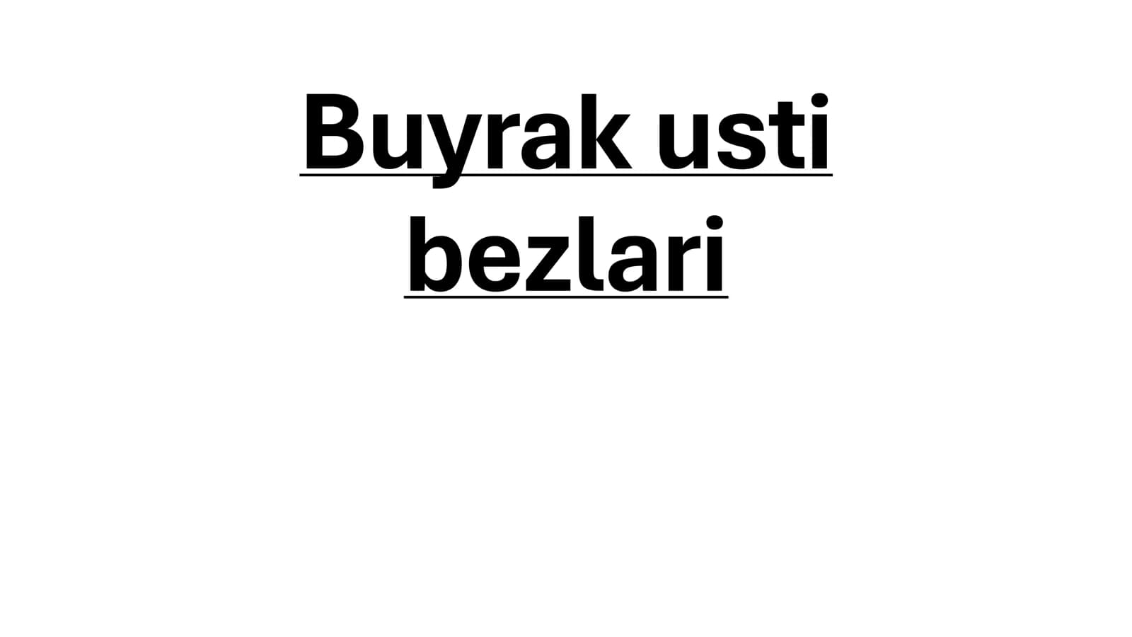 Buyrak usti bezlari